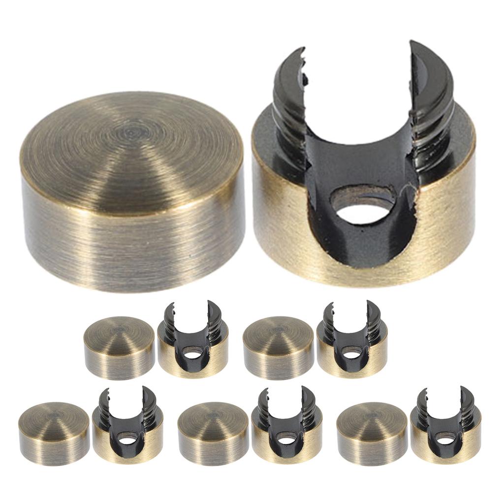 6 Stück Kabelhalter im Vintage-Stil Aluminium-Kabelclips Pendelleuchte Deckenleuchte Draht-Organizer Verstellbare Kabelhalterungen