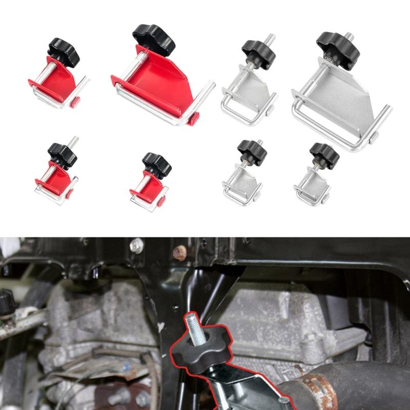 4 Piece Metal Tubing Clamp Fastening Tool High Tensile Steel Fasteners with Protective Finish for Workshop Household Use