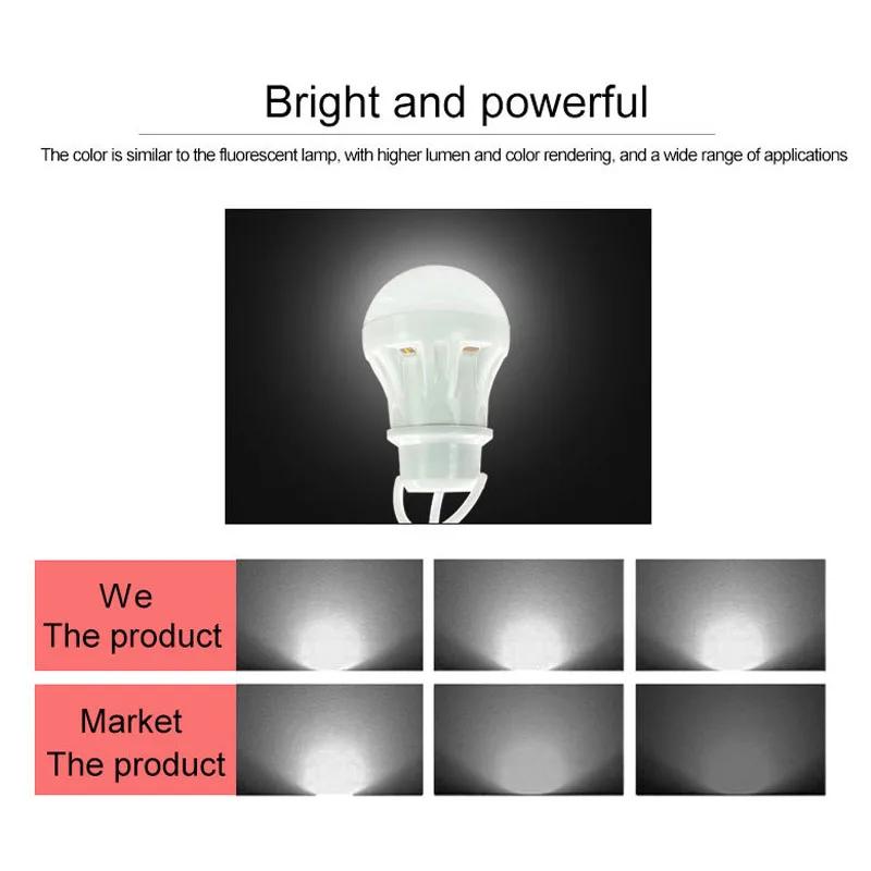 USB switch Lamp Bulb 5V Portable Camping Lantern Lamp LED USB Power Reading Book Light For Outdoor Camping Tent Light