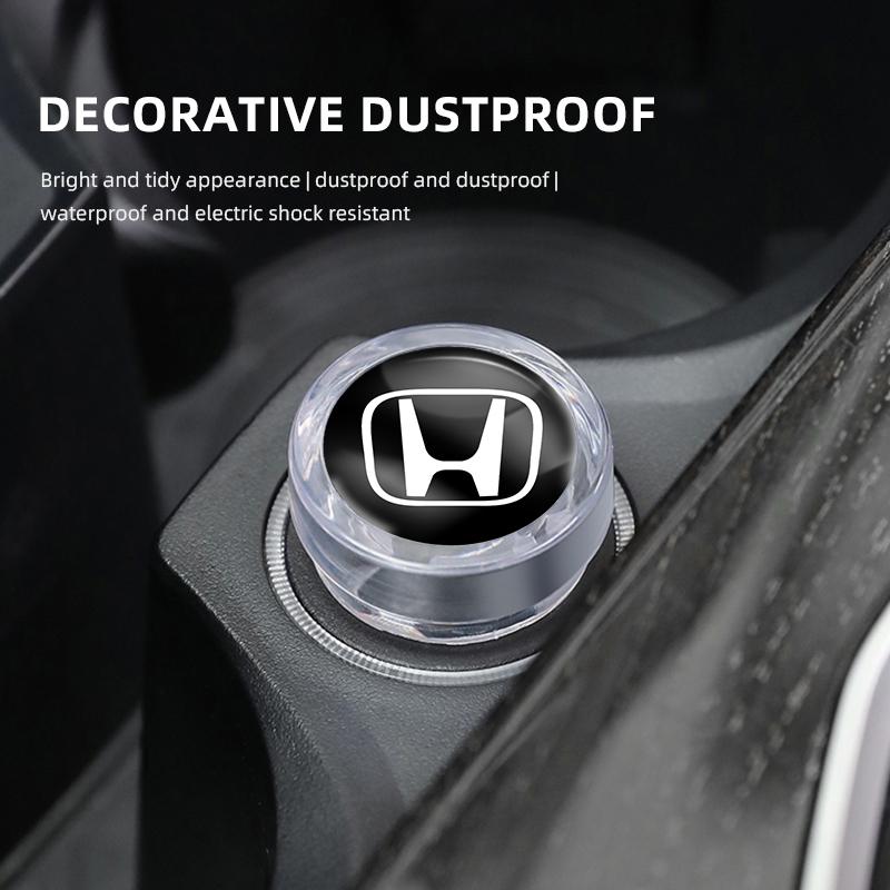 Car Cigarette Lighter Cover DustProof Decoration Cap For Honda Civci FIT CRV Accord Jazz HRV Dio Stepwgn Prelude Insight Odyssey