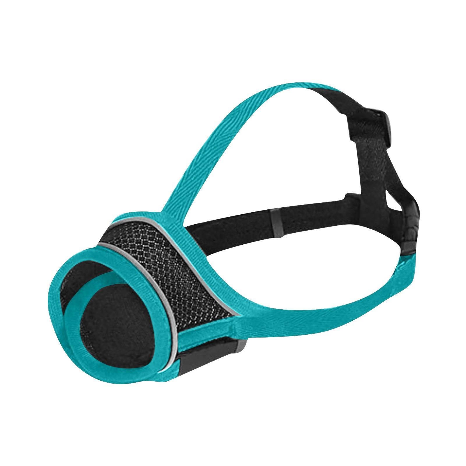 

Намордник для собак Маска для собак Устойчив к облизыванию Устойчив к укусам Дышащий Регулируемый намордник для домашних животных Питьевая вода L небесно-голубой