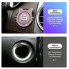1 Set (Outer Ring + Inner Cover) Cute Cat Ear Car Push Start Button Cover, Bling Rhinestone Ignition Button Protector, Univer
