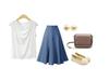 Women's Plus Size V-Neck Short Sleeve Loose Fit Solid Color Summer T-Shirt