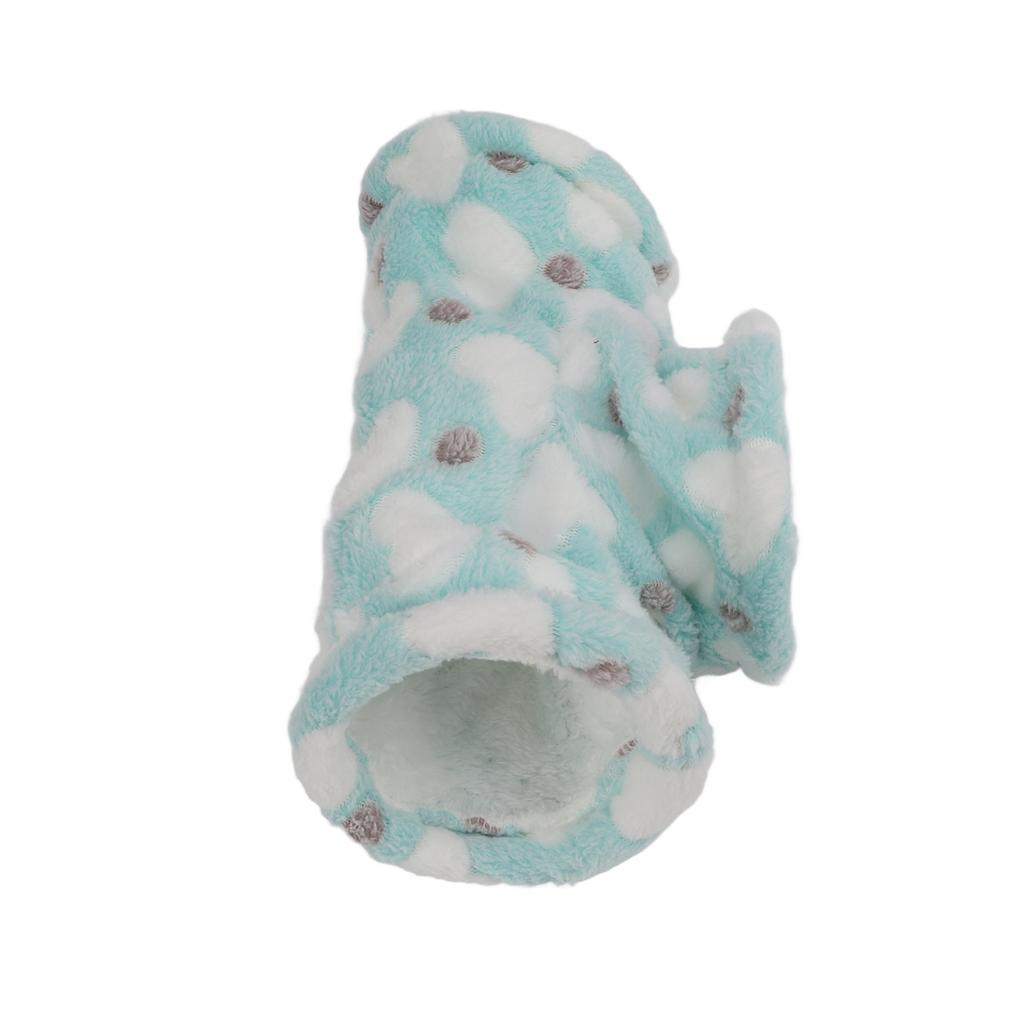 3-Wege Hamstertunnel Warm Gemütlich Kleintier Plüschröhre für Chinchilla Meerschweinchen FrettchenLove Grün 27x9cm 10.6x3.5in