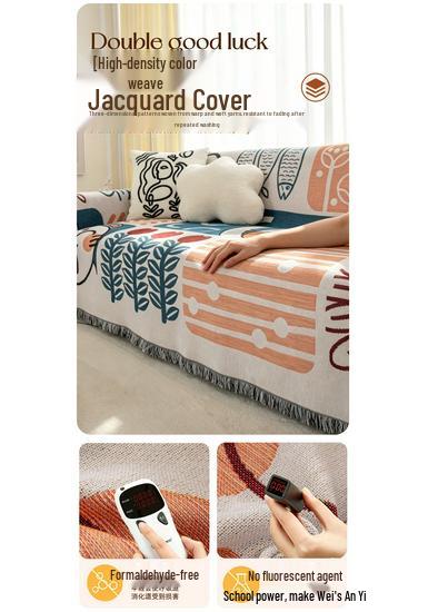 Custom Anti-Scratch Dustproof Sofa Cover - Universal, Non-Slip, All-Season Protection