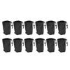 12Pcs Hydroponic Blackout Sleeves Wide Mouth Mason Jars Bags for Planting Opaque