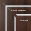 1PC 1/2/3meters Durable Silicone Quarter Round Molding Trim Flexible Caulk Strip Peel and Stick Door Bottom Seal Strip Floor Edg