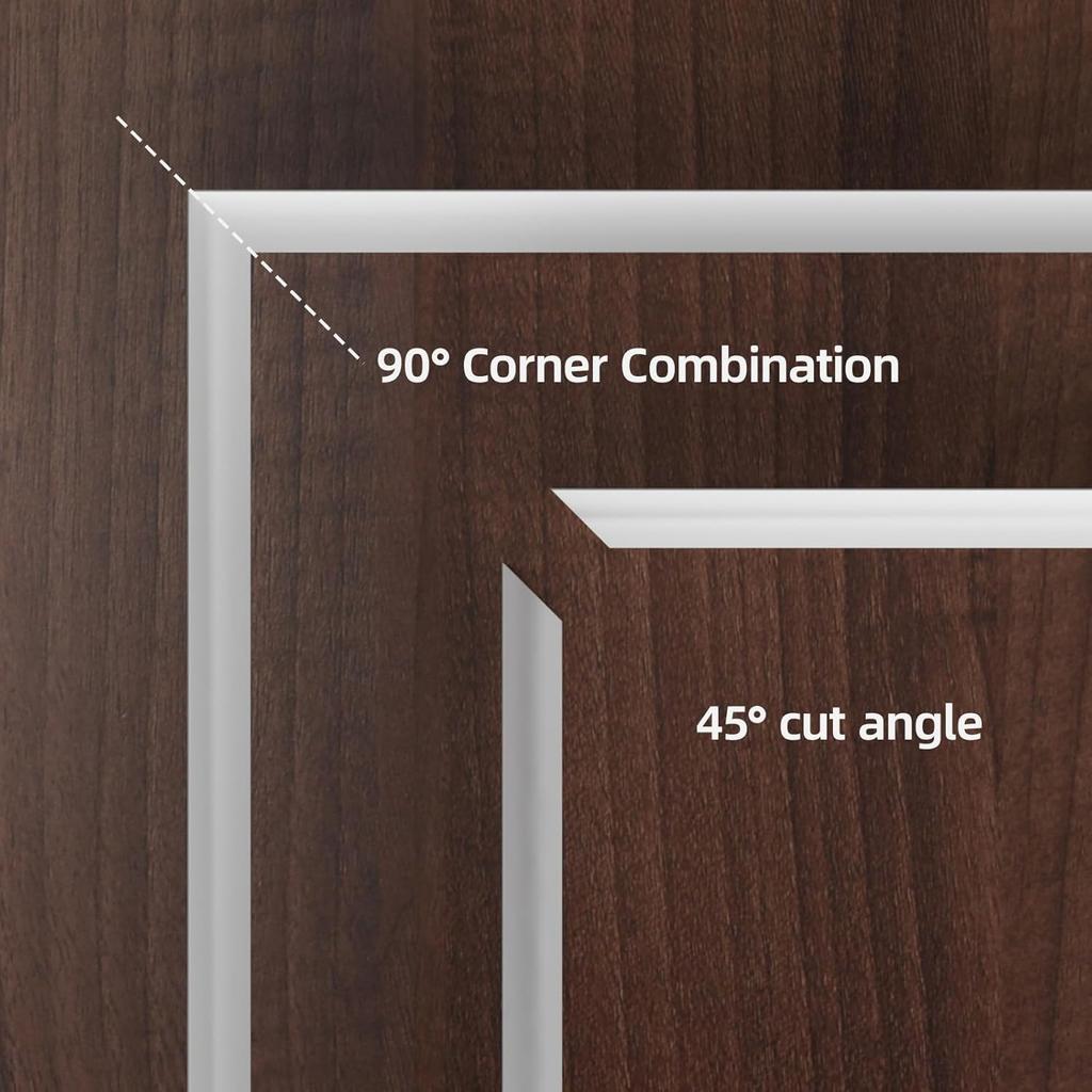 1PC 1/2/3meters Durable Silicone Quarter Round Molding Trim Flexible Caulk Strip Peel and Stick Door Bottom Seal Strip Floor Edg