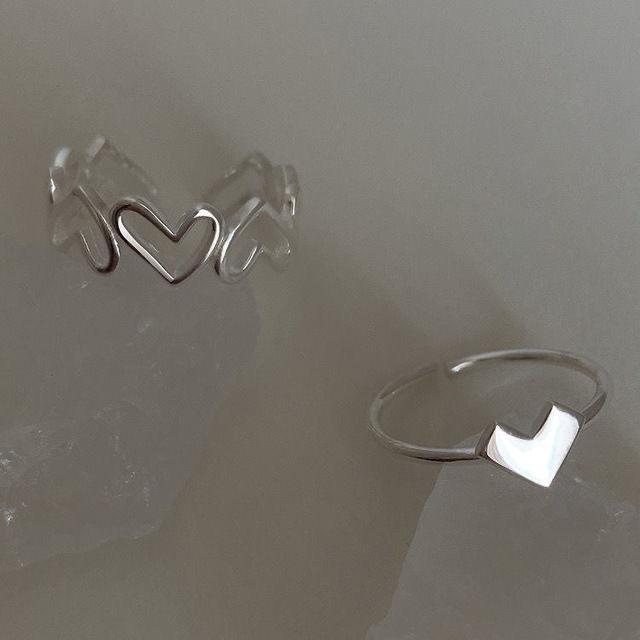 Tide rg female niche deign fahionable peronality hollow love rg open rg dex fger rg imple net