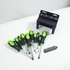12Pieces Professional Screwdriver Tool Kit with Multiple Bit Types Comfortable Grip and Plastic Case Ideal for Electronics Maintenance and Assembly