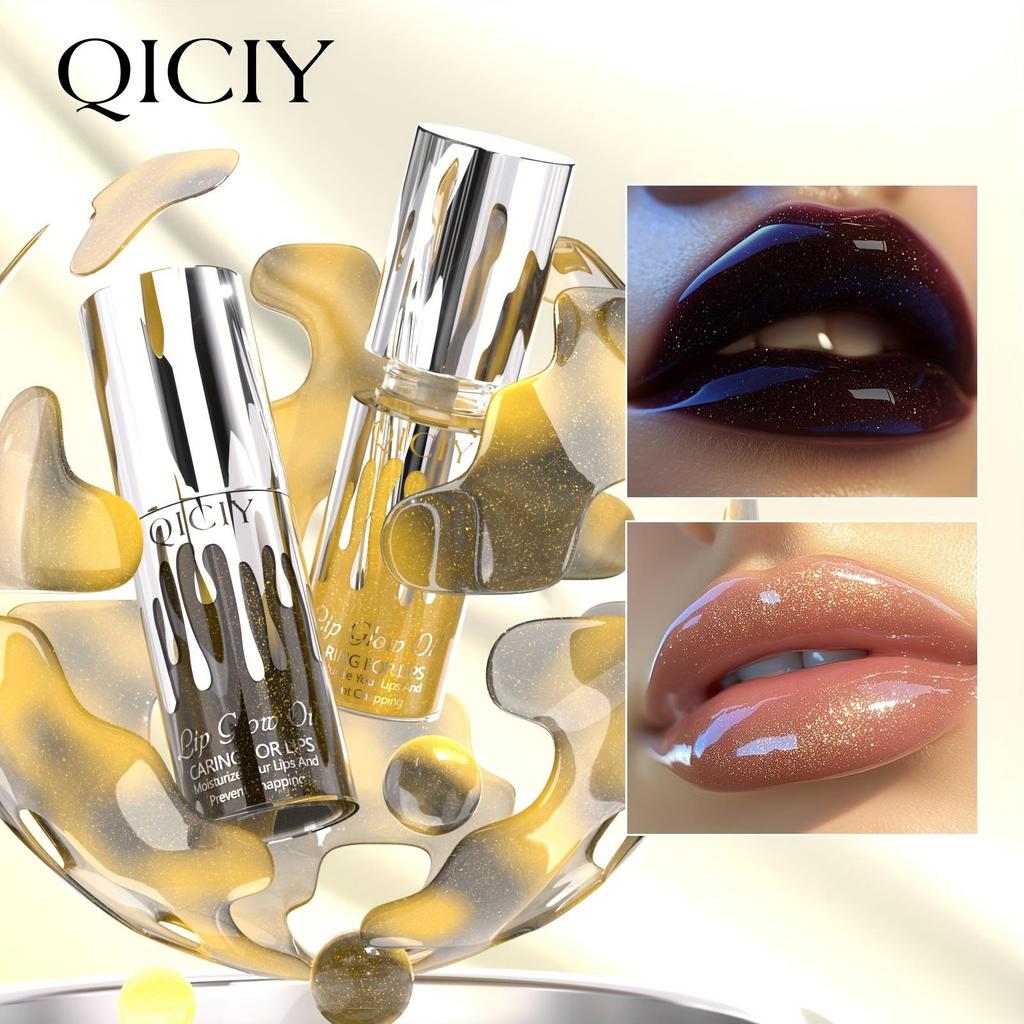 Perlmuttfarbener Farbwechselnder Lipgloss, Natürlicher Glanzeffekt, Langanhaltend Feuchtigkeitsspendend und Hydrierend Lippen aufpolsternd Spiegel-Lipgloss