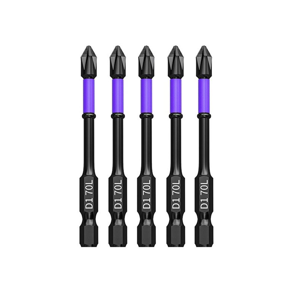 5pcs Batch Head Alloy Steel Black Magnetic Non-slip