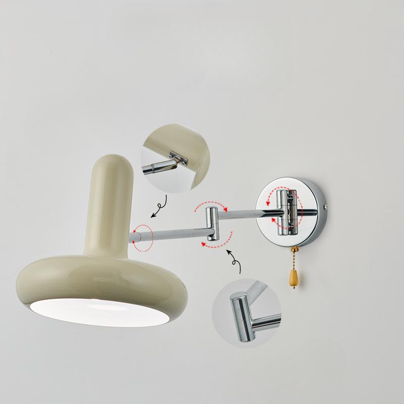 Nordic Indoor Bedside Wall Lamp Background Scalable Wall Light for Bedroom Living Room