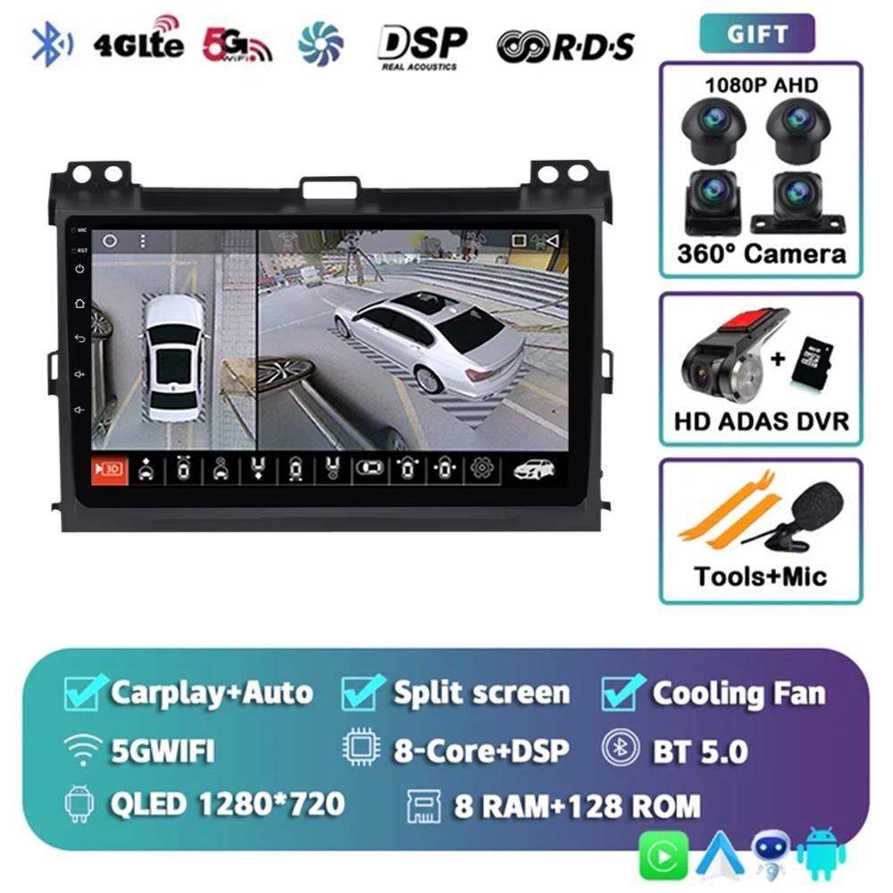 For Toyota Land Cruiser Prado 120 3 Ll For Lexus GX470 GX 470 J120 2002-2009 Car Radio Multimedia Video Player Navigation GPS