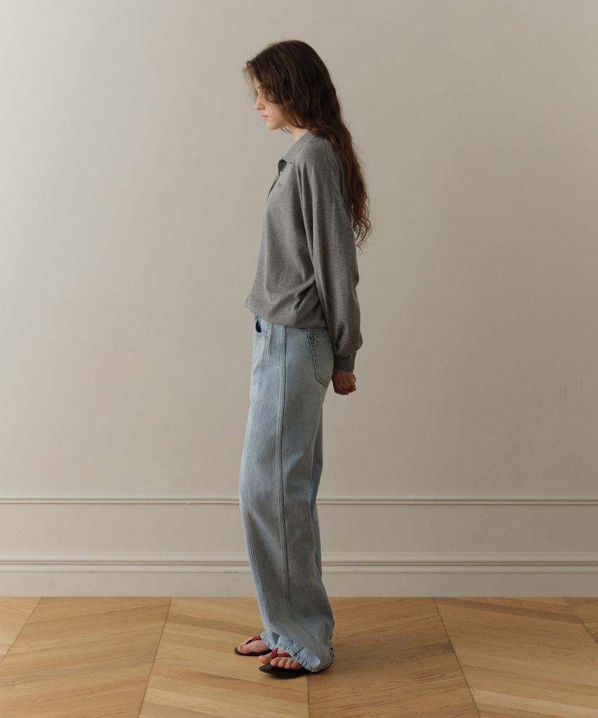 Poyueoaijeuonli Aube Soft Collar Knit (Gray)