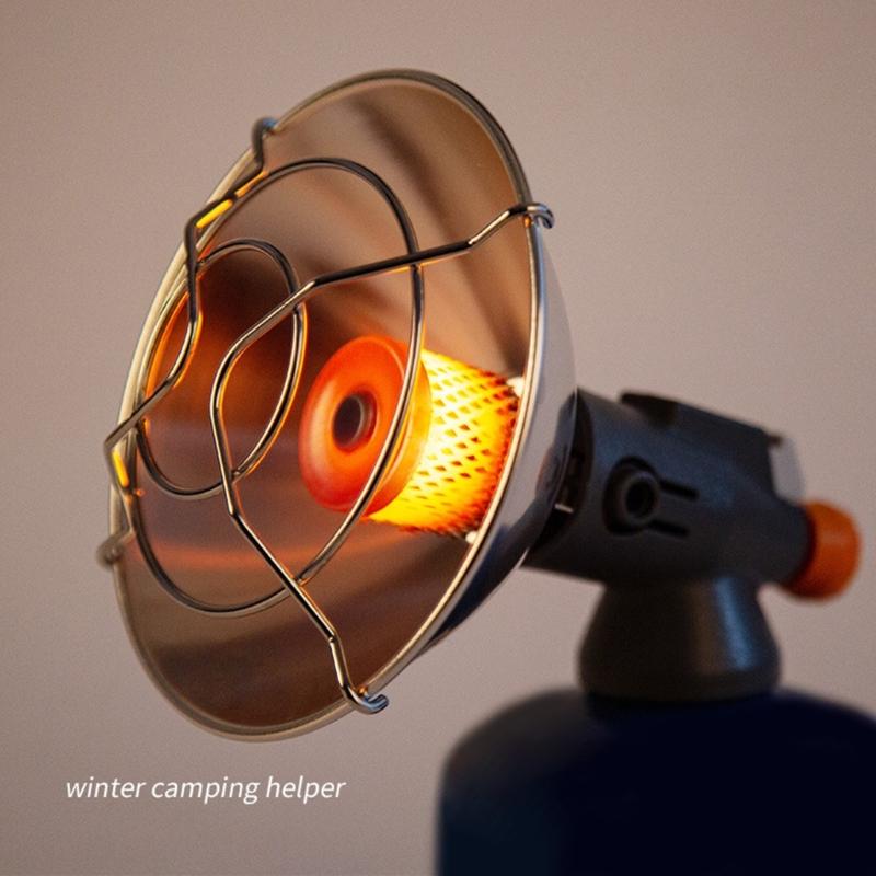 Stainless Steels Tanks Top Heater with Ignitions Outdoor Camping Heater Gas Heating Stove for Outdoor Hiking Fishing