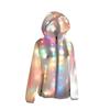 Mens Womens Colorful Glowing Jacket Led Colorful Luminous Clothing(Ship Without Battery )