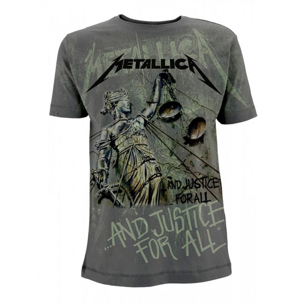 Metallica 'And Justice For All Neon' All Over Print T shirt - NEW Unisex T-Shirt