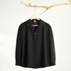 Men's long-sleeved shirt solid color shirt men's slim fit large size shirt jacket
