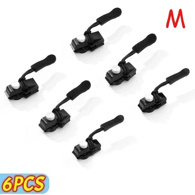 1/3/6Pcs Universal Instant Zipper Repair Replacement Sliding Teeth Rescue Zipper Sliders Zipper Pull Sewing Supplies