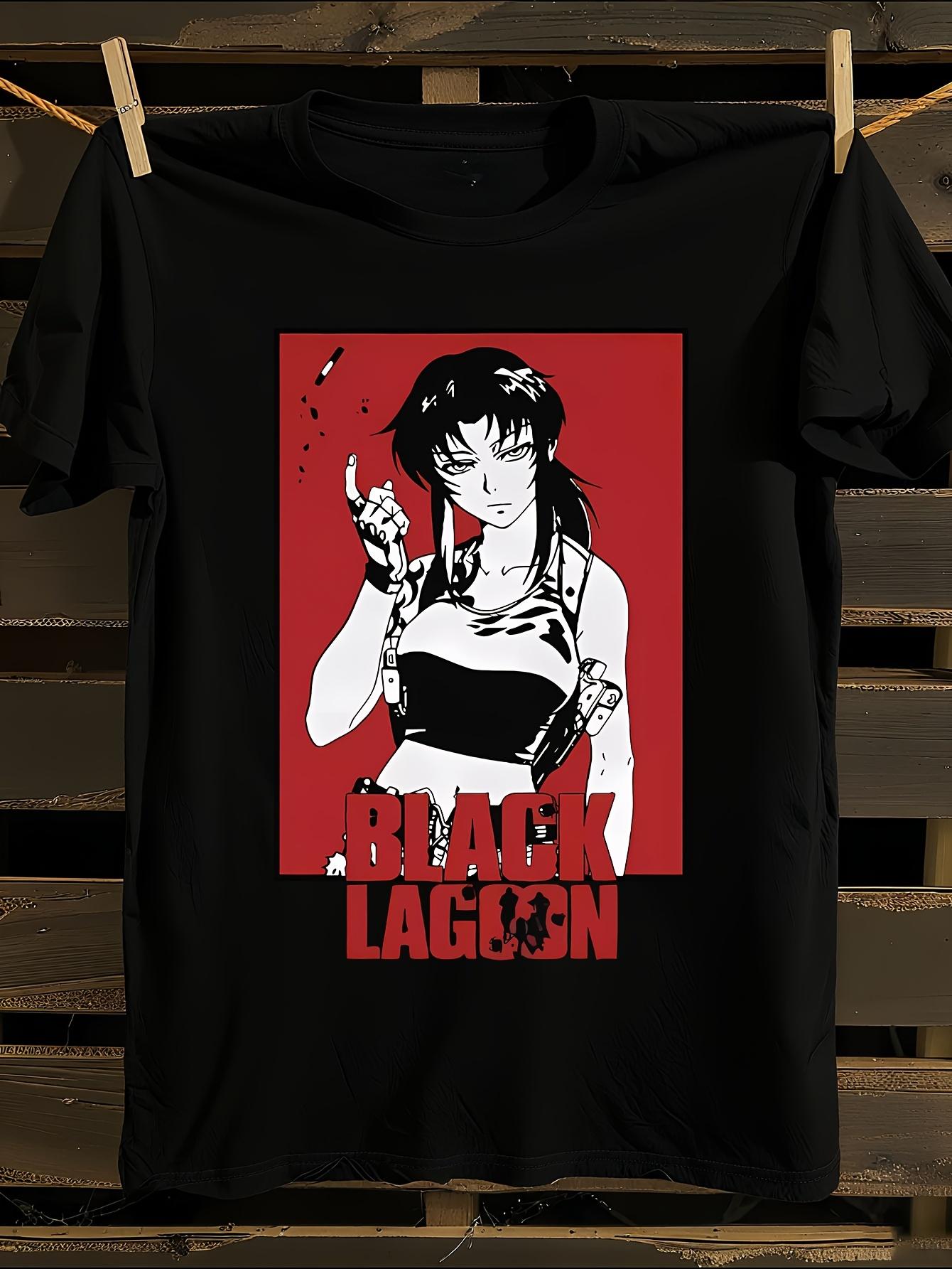 Japanese Anime Tshirt Anime Black Lagoon Revy Graphic Tshirt XXXL