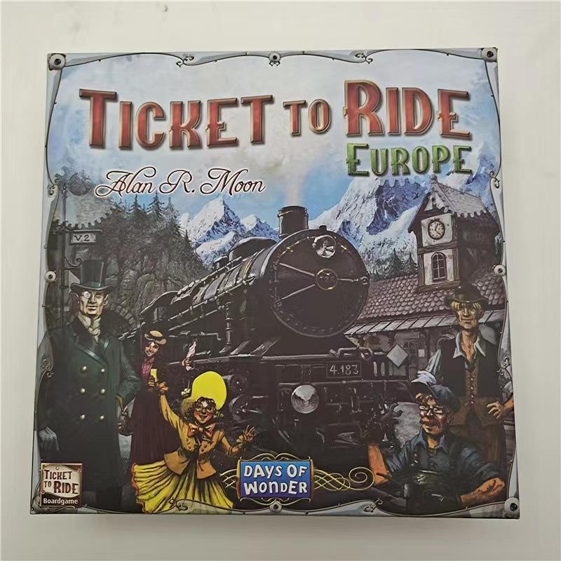 Wersja angielska Gra karciana European Ticket Tour Gra stołowa European Ticket Tour Gra europejska