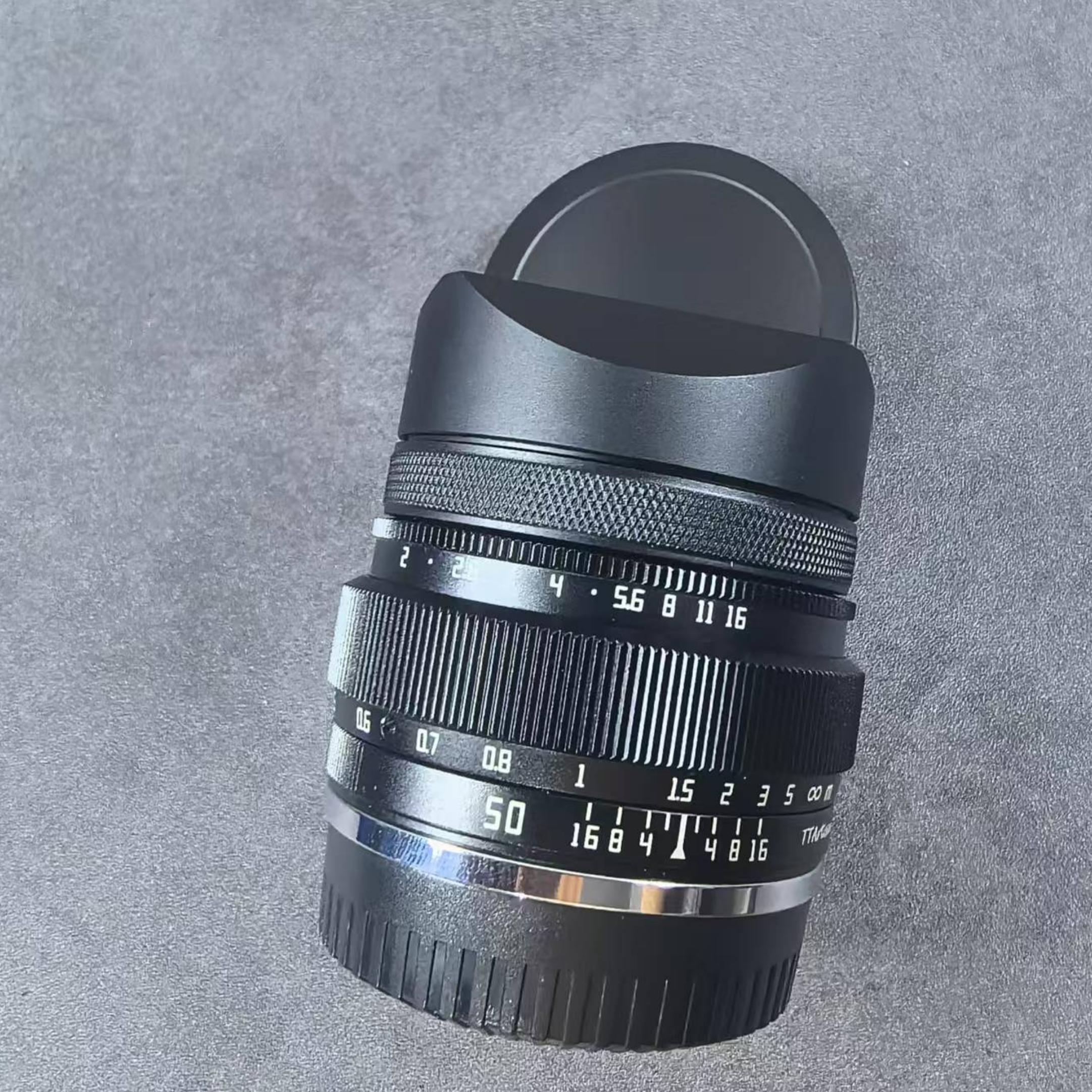 

Aluminum Alloy Bayonet Square Lens Hood Lens Shade with Cap for TTArtisan 50mm F2 Camera Photography Accessories чёрный