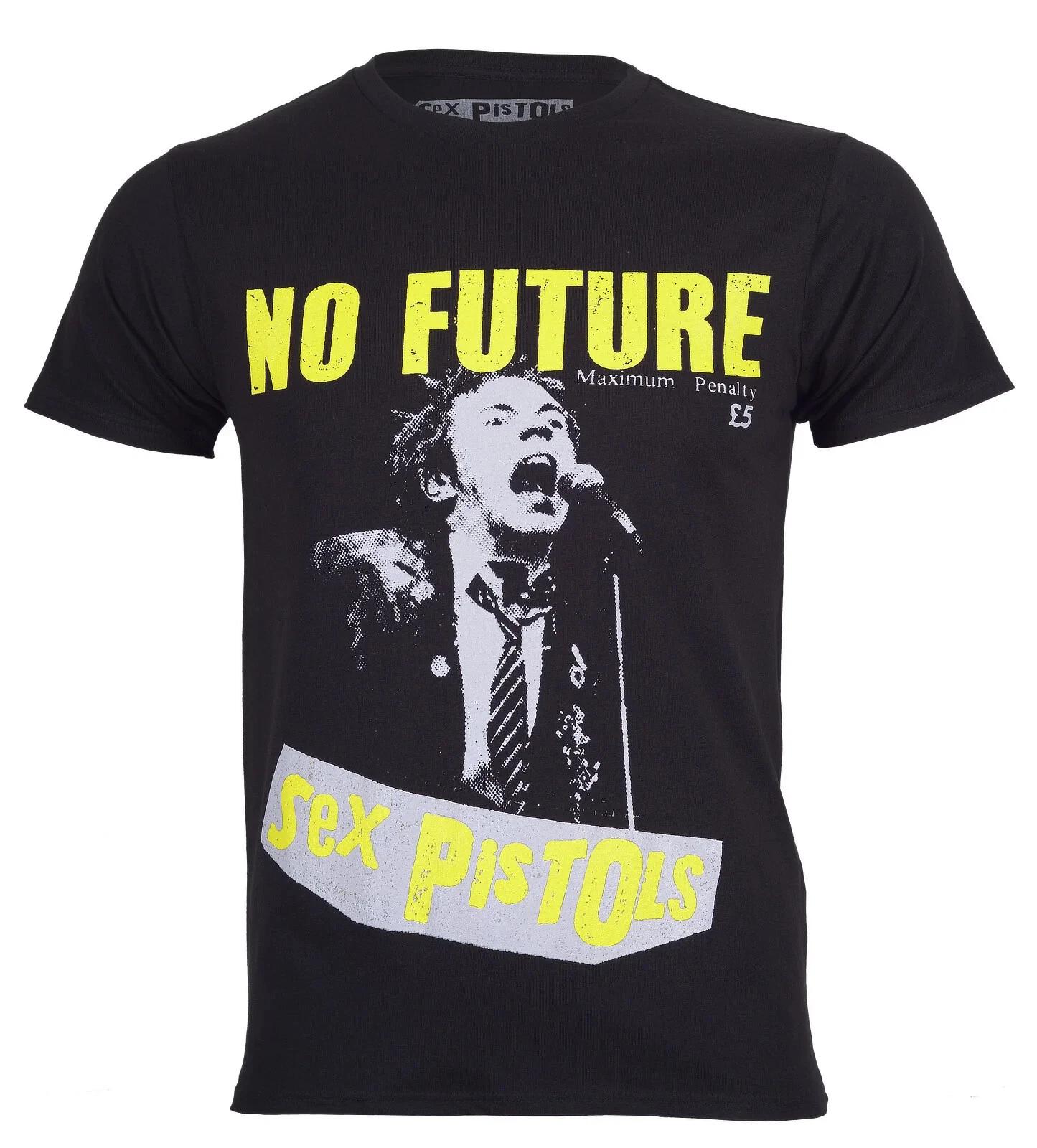 Official Sex Pistols T Shirt No Future Black S M L XL XXL New XL