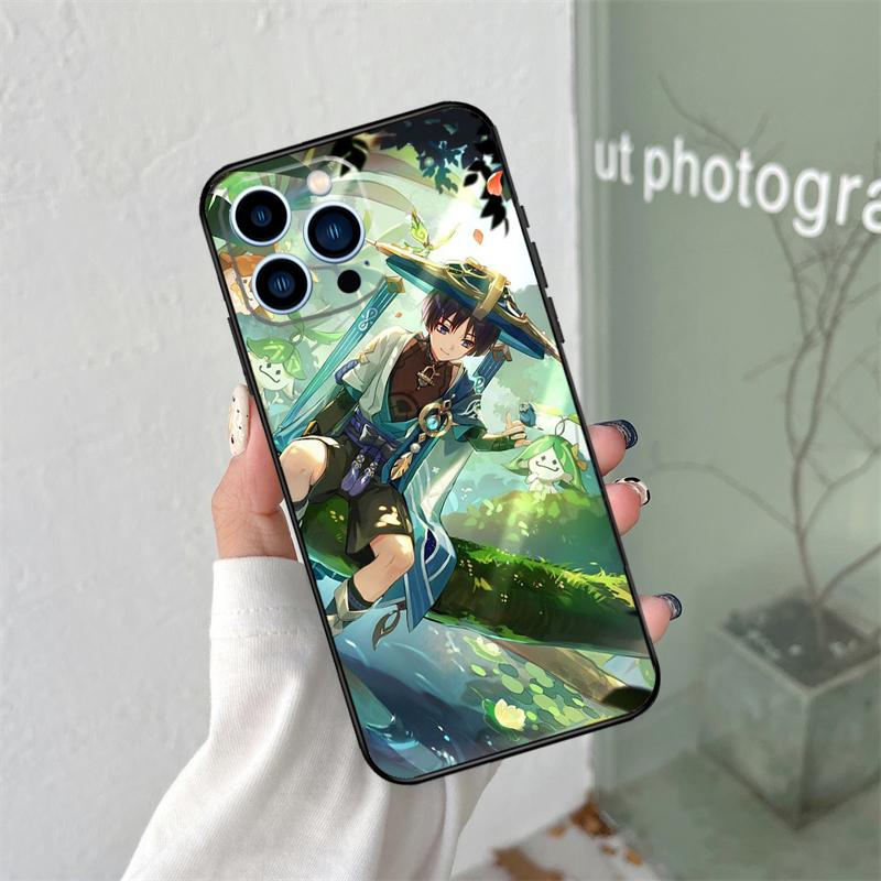 Genshin Impact Wanderer For iPhone 16 15 14 13 12 11 Pro Max X XS Max XR Plus Phone Case Accessories