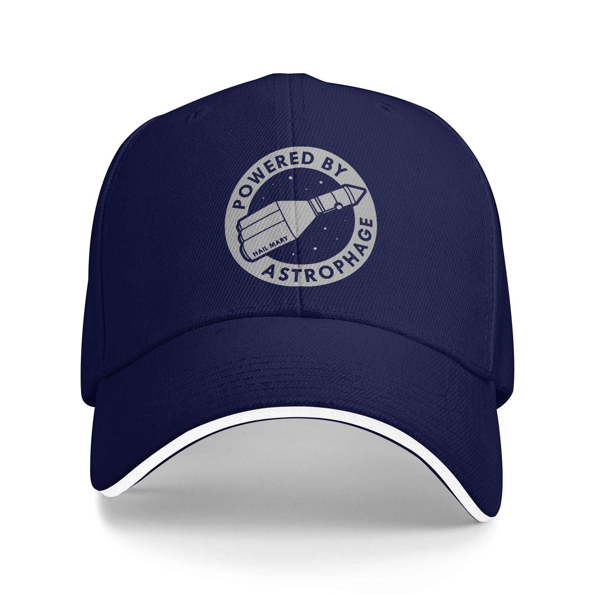 

Project Hail Mary Powered Baseball Cap y2k Cool Hip Hop Hats Summer Couple Women Outdoor Sports Baseball Caps As Picture темно-синий