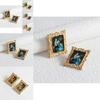 Stylish Geometric Alloy Mona Lisa Earrings Perfect For Celebrations