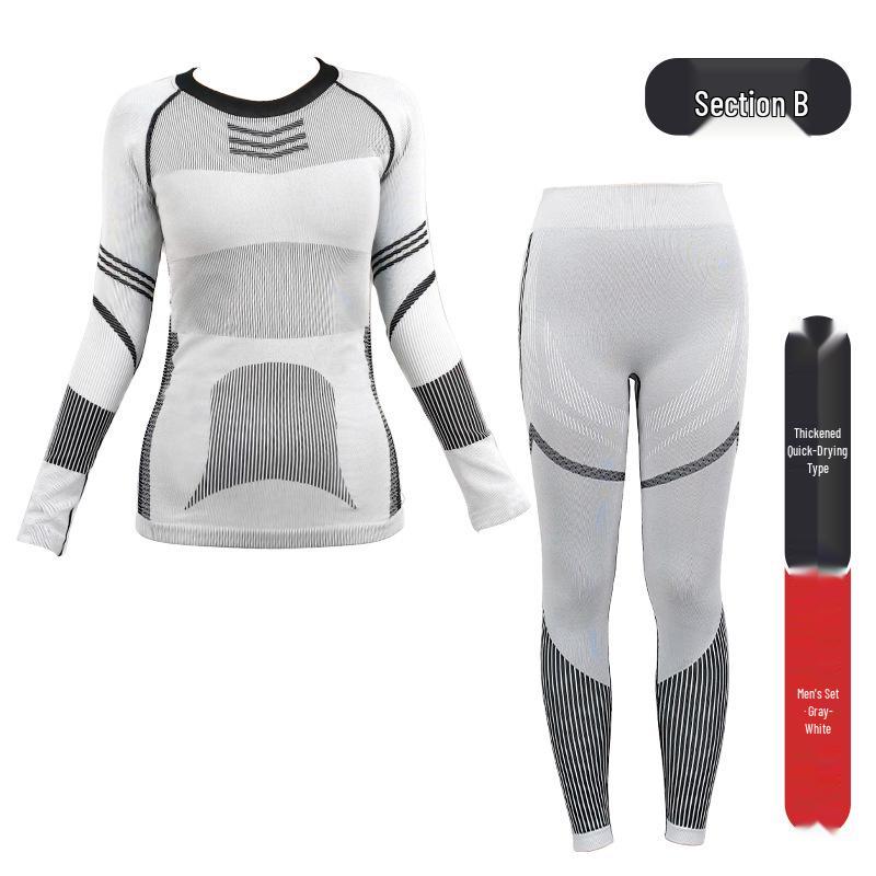 Quick-Dry Ski Base Layer Set: Warm, Sweat-Wicking Compression Wear for Men & Women
