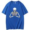 Now I Lay Me Down To Sleep Praying Skeleton Funny Shirts Graphic Tee Summer New In Tops And Tshirts Cotton Mens Tshirts