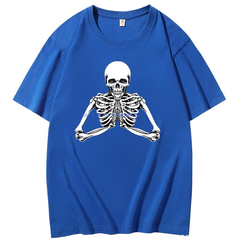 Now I Lay Me Down To Sleep Praying Skeleton Funny Shirts Graphic Tee Summer New In Tops And Tshirts Cotton Mens Tshirts
