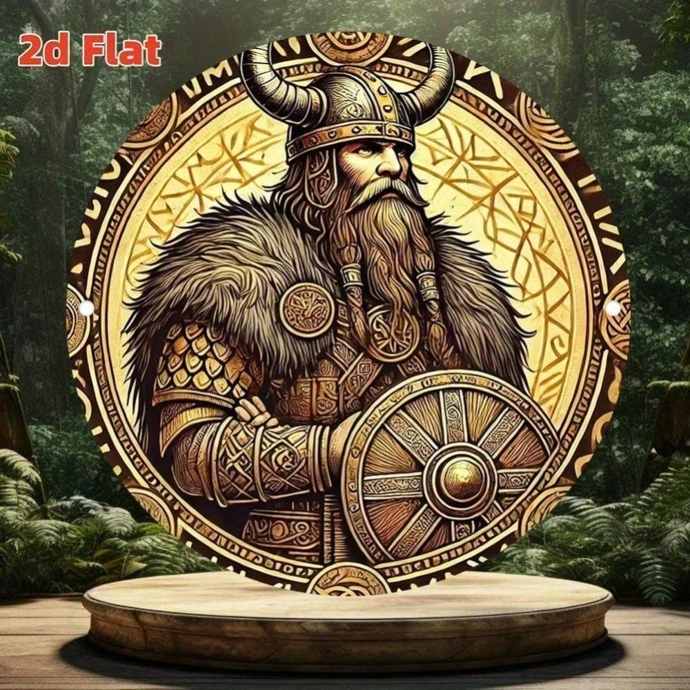 2D Flat Metal Wall Art, Durable Indoor Decor for Home, Living Room, Bar, Cafe