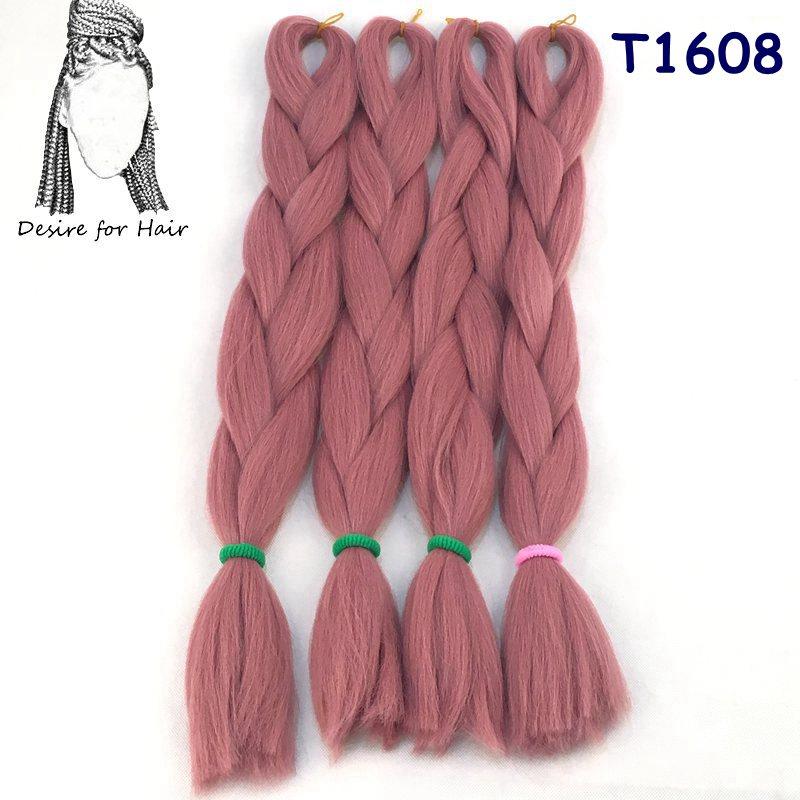 Große Menge auf Lager 24 Zoll 80g Weiche Seidige Synthetische Haarverlängerungen für Häkelzöpfe Haarherstellung Jumbo Braiding Synthetisch
