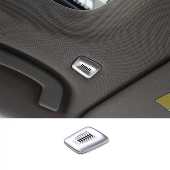 2PCS - Cover Decor Roof Microphone Silver ABS Fit For BMW 3-Series G20