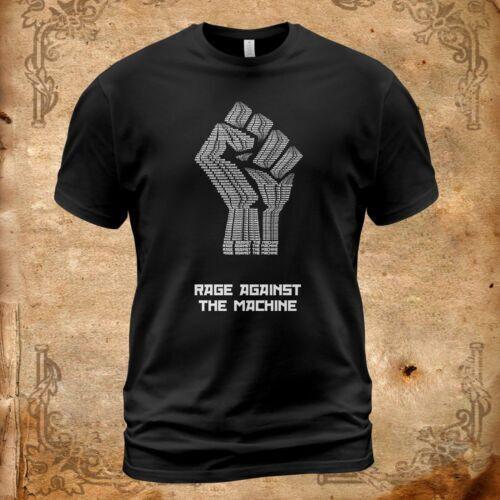 

Vintage Rage Against The Machine Band Hand Up T-Shirt Black Unisex T-Shirt XXXXL