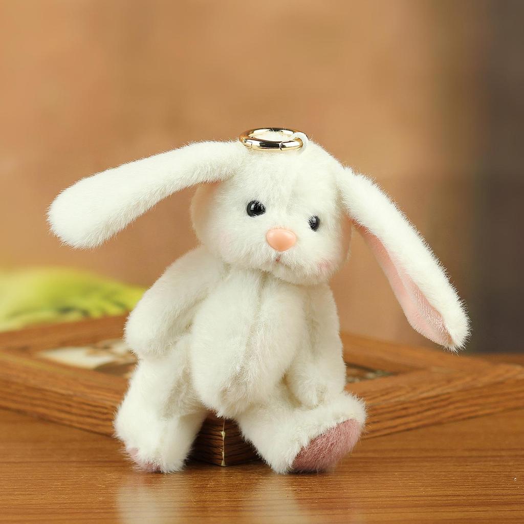Red Rabbit Plush Keychain: Cute Pendant & Hanging Ornament
