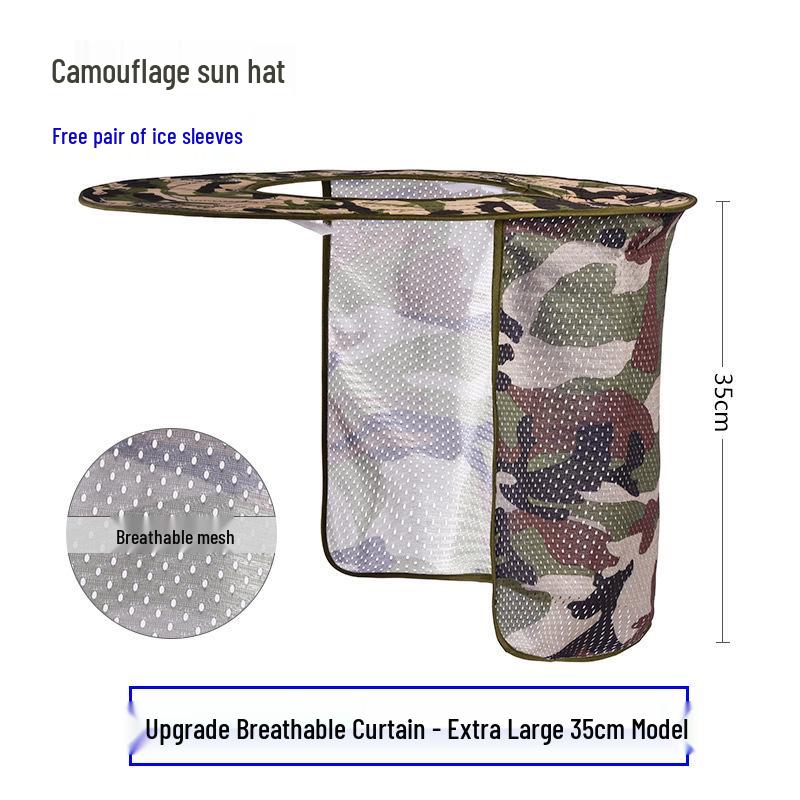 Extra Large Summer Sun Protection Hat for Outdoor Construction: Breathable, Wide Brim Safety Helmet