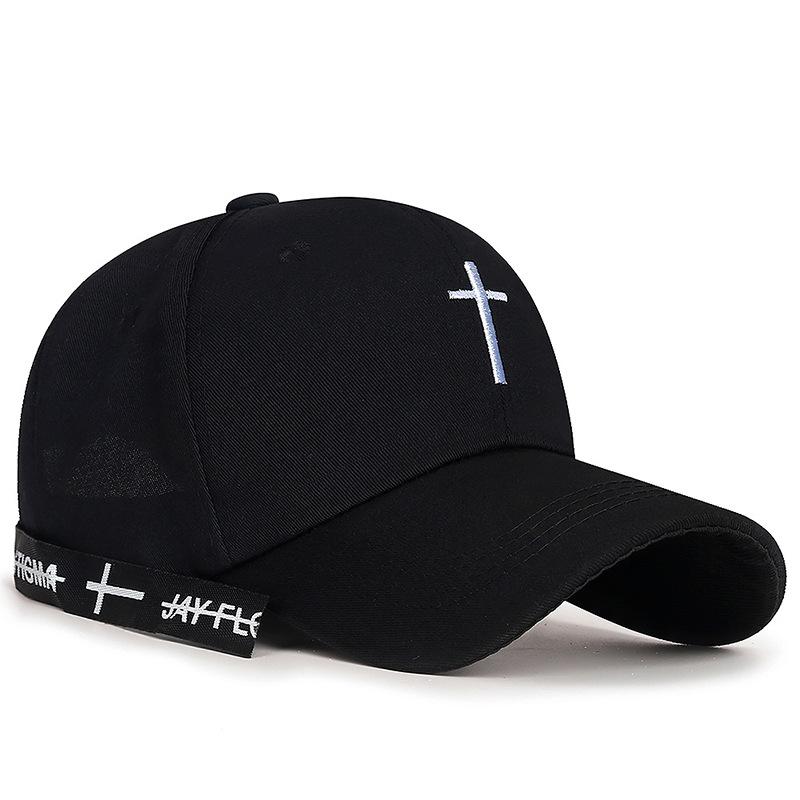 

Молодежная бейсбольная кепка с длинной лентой для мужчин и женщин, студенческая весенняя кепка с принтом, шляпы с солнцезащитным козырьком, шляпа для рыбалки, кепка с козырьком чёрный