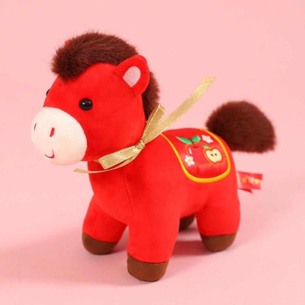 Mascot Dolls 2026 Horse Plush Doll Good Luck Zodiac Pony Figurine  Year of Horse