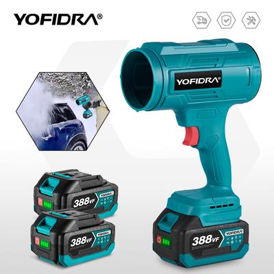 YOFIDRA Electric Blower Turbo Jet Fan Violent Air Gun Handheld Snow Car Dryer Leaf Dust Blowing Tool for Makita 18V Battery
