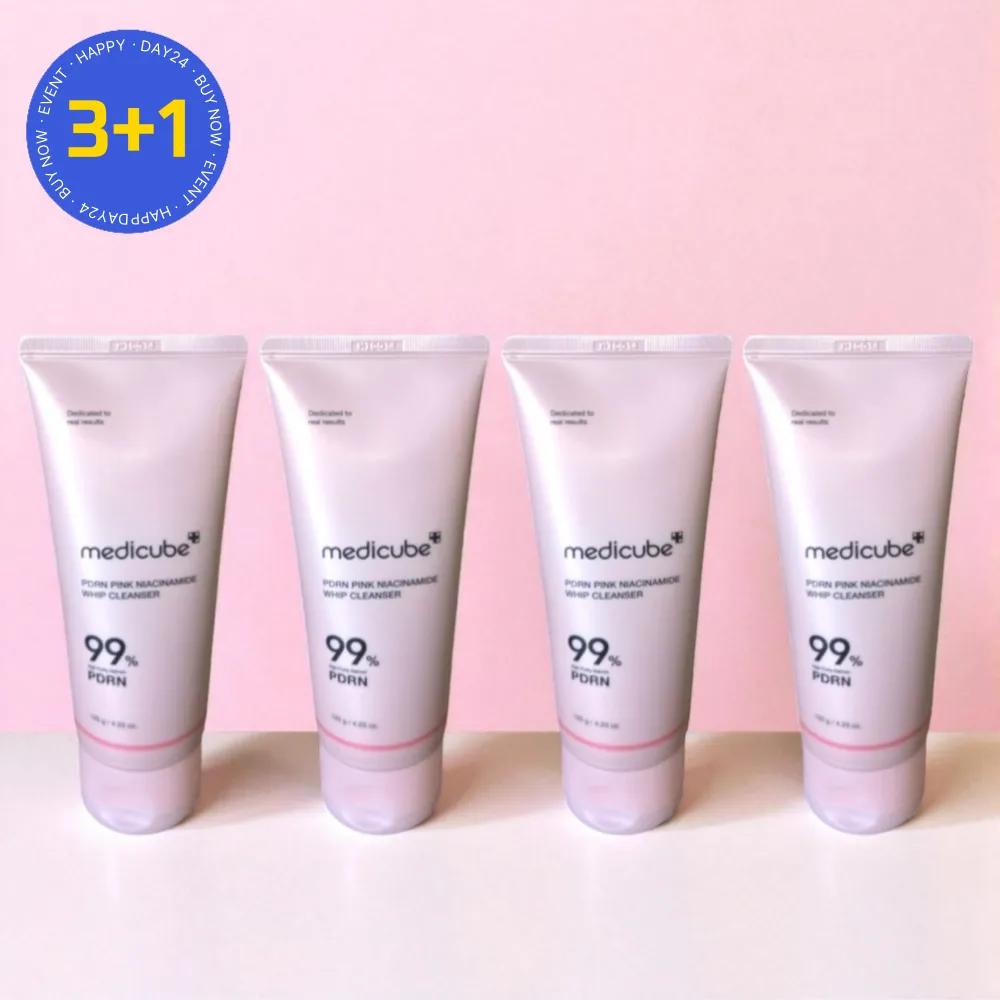 Medicube PDRN Pink Pore Cleanser Whip Toning Foam Cleanser 120ml (4 pcs)
