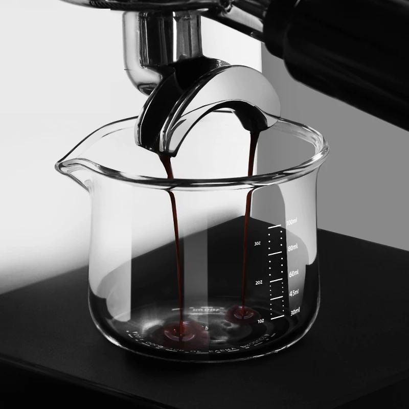 100ML Espresso Coffee Measuring Cup Heat-resistant Round-shape Dosing Shot Glass Kitchen Accessorie Jugs for Home Barista Use