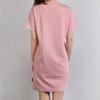 Puma Solid Color Spliced Loose Breathable Casual Sports Short Sleeve Dress Women dresses Pink 595996-14