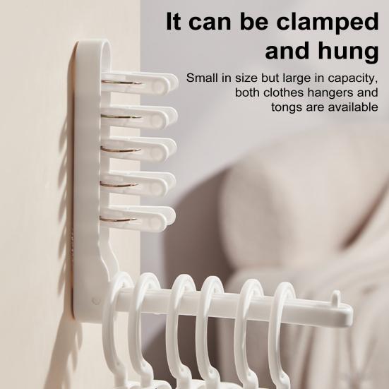 Portable Clothes Rack Hanger Organizer Strong Load-bearing Smooth Edge Foldable Design Space-Saving Closet Garment Hanger Hat Holder