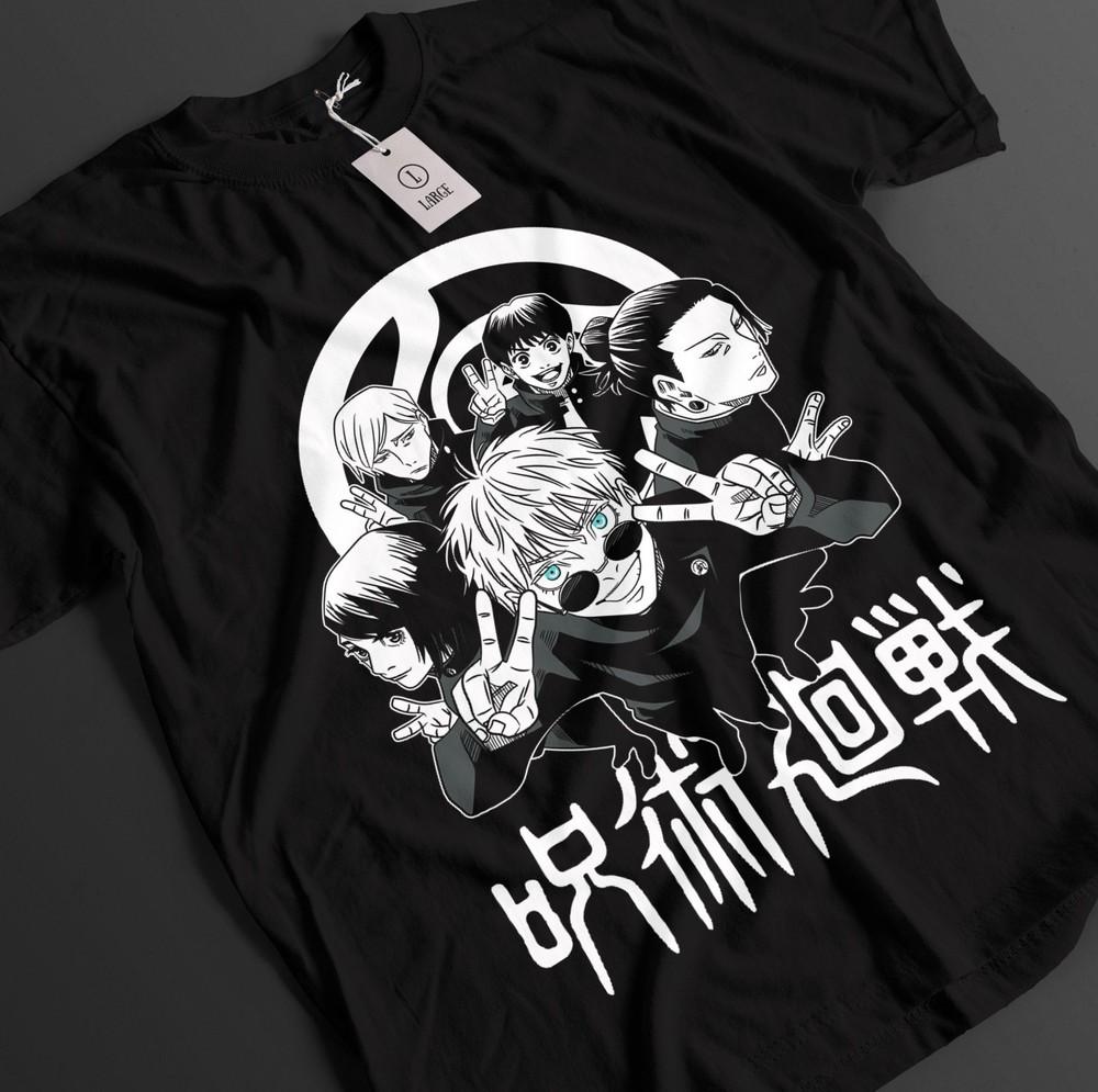 

Jujutsu Kaisen Shirt Gojo T-Shirt Itadori Top Nobara Tshirt JJK Anime Megumi Tee 3XL