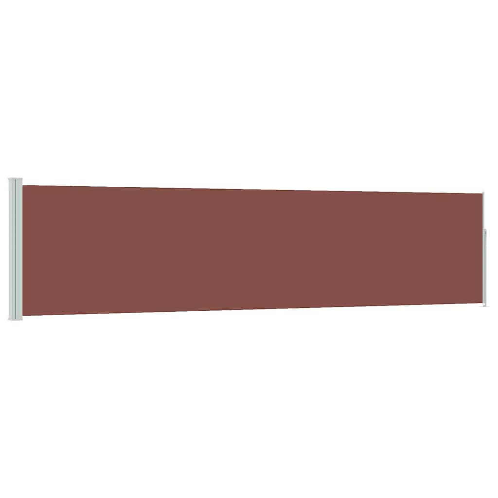 Retractable Side Awning 120*500 cm Brown