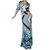 Western Style Fashion Print Shirts Sheath Skirt Sets Printed Shirt and Skirt Set